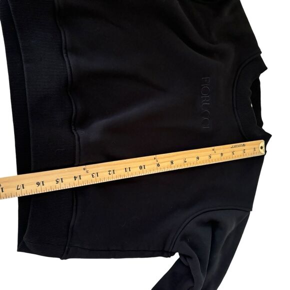Fiorucci Logo Women’s Cropped Black Sweatshirt Sz S - Picture 6 of 10